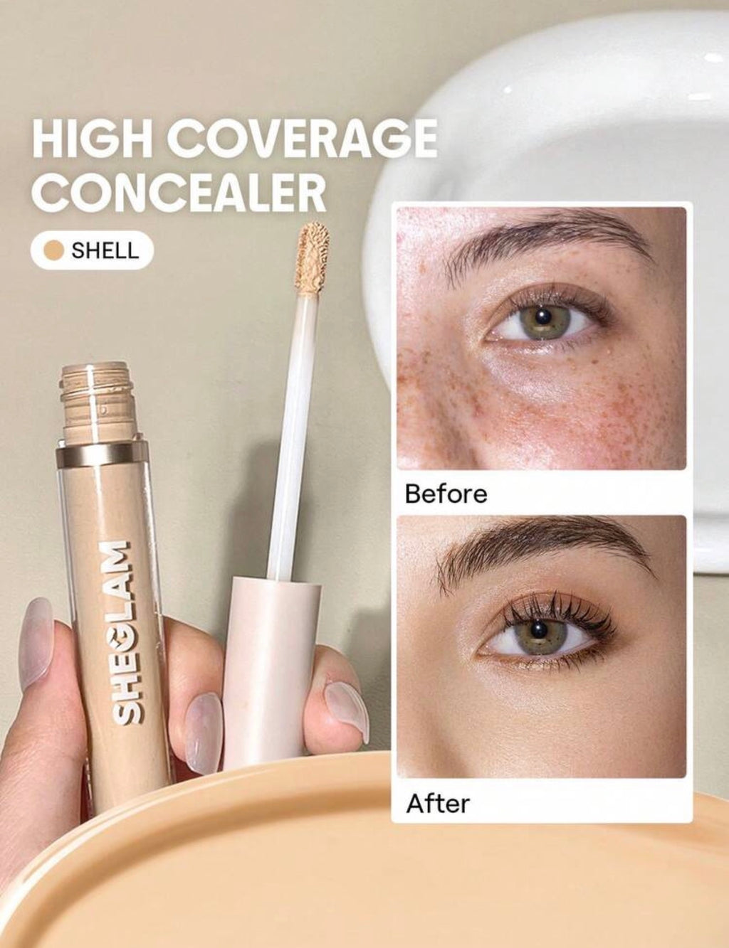 SHEGLAM 12Hr Full Coverage Concealer