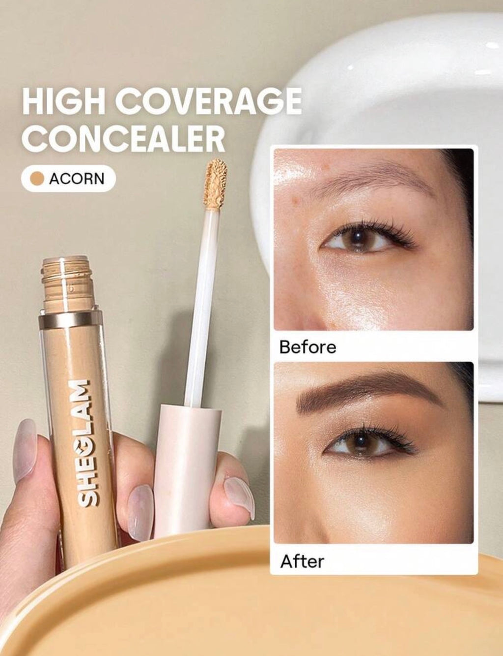 SHEGLAM 12Hr Full Coverage Concealer