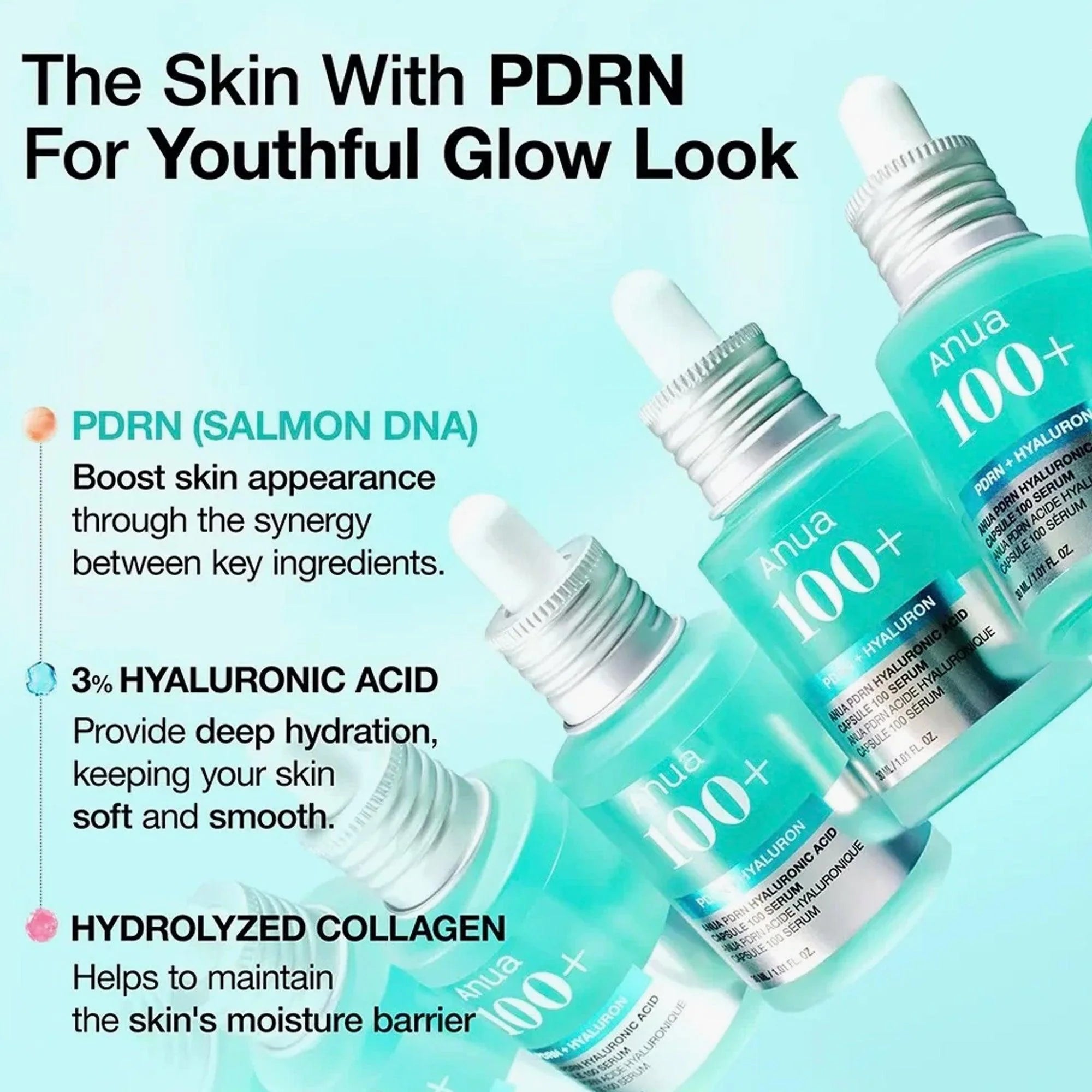 Anua 100+ PDRN + Hyaluron Acid Capsule Serum 30ml